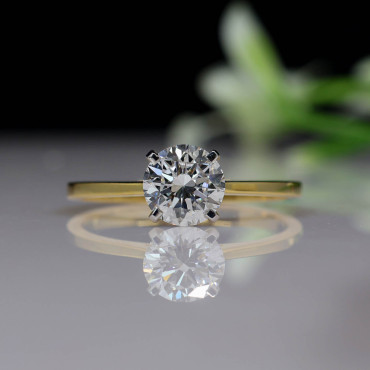 Round Brilliant Cut Lab Grown Diamond Solitaire Ring