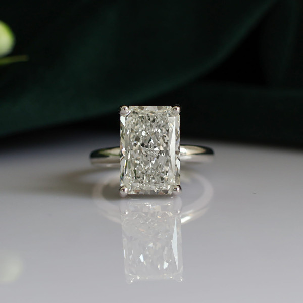 Our Lab Created Radiant Shaped Solitaire Diamond Ring