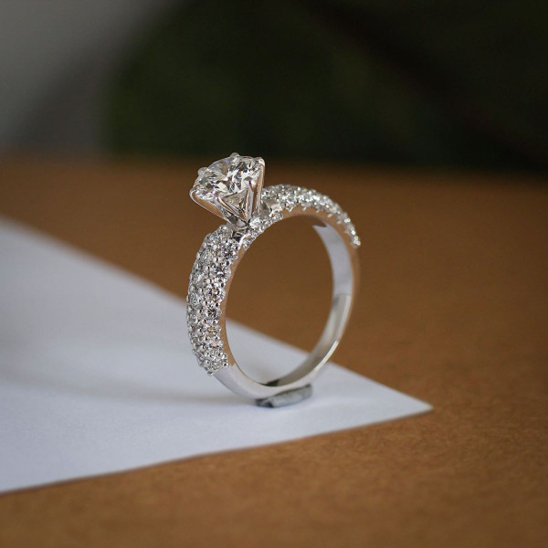 Ethically Created-a Lab Created Beautiful Diamond Engagement Ring