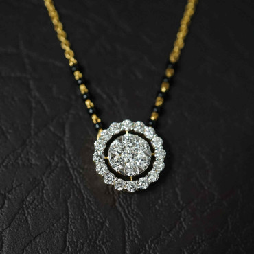 Traditional Round-Clustered Mangalsutra Design