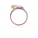 Rounds Brilliant Heart Rose Gold Lab Grown Diamond Ladies Ring 