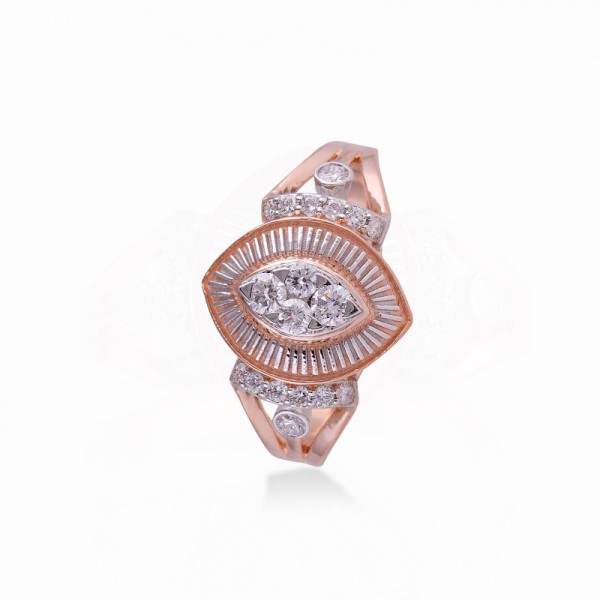 0.37 Ct Marquise Shape Lab Grown Diamond Ladies Ring For Ladies